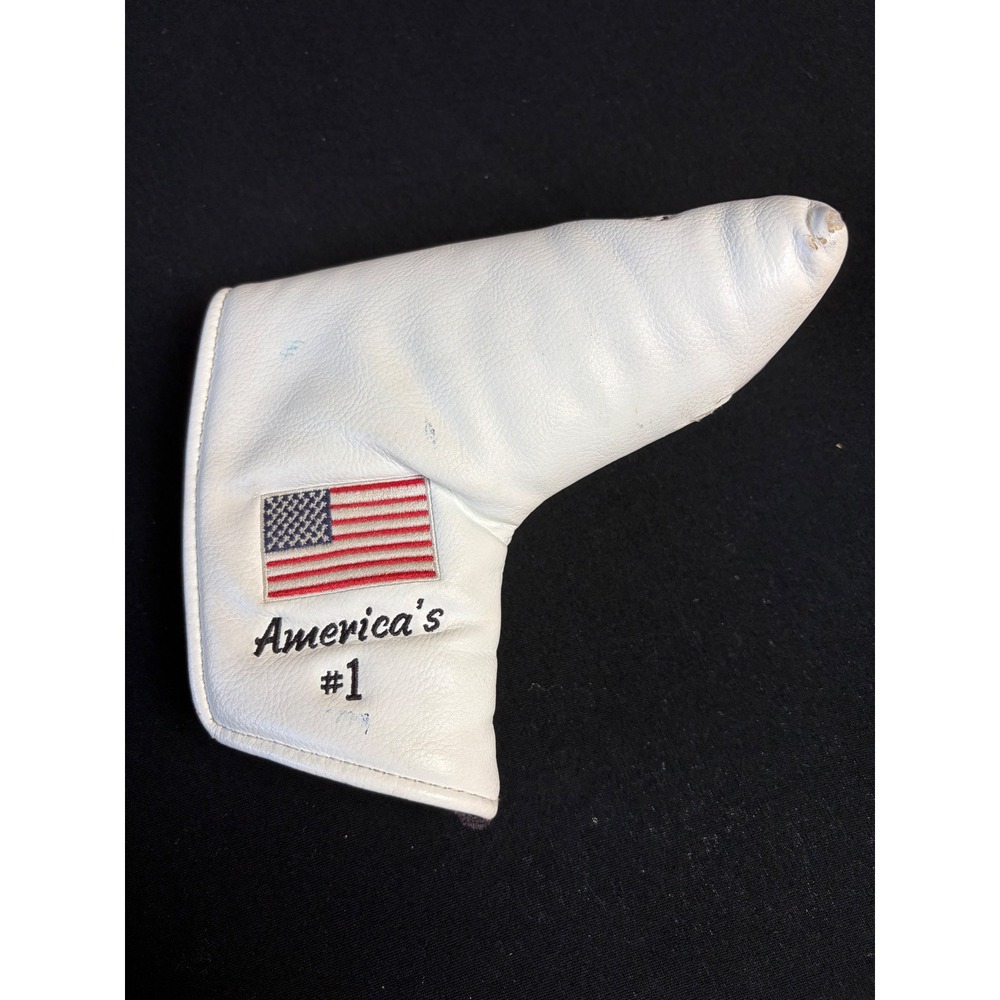 Pebble Beach Golf Links Putter Headcover White America's #1 PRG Blade Cover